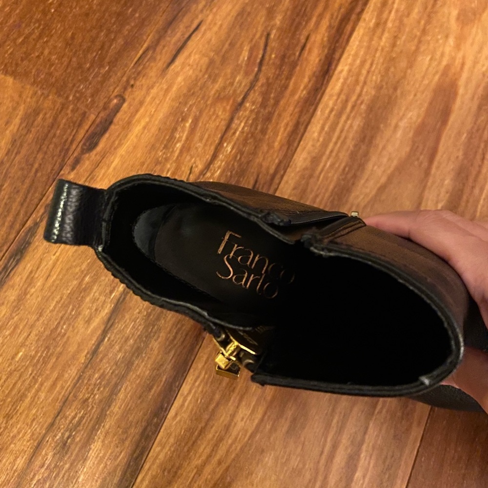 Lightly worn Franco Sarto black booties